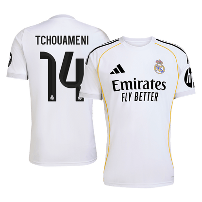 Real Madrid 2025/26 İç Saha Forması TCHOUAMENI #14 [PREMIUM]
