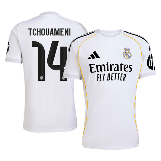 Real Madrid 2025/26 İç Saha Forması TCHOUAMENI #14 [PREMIUM]