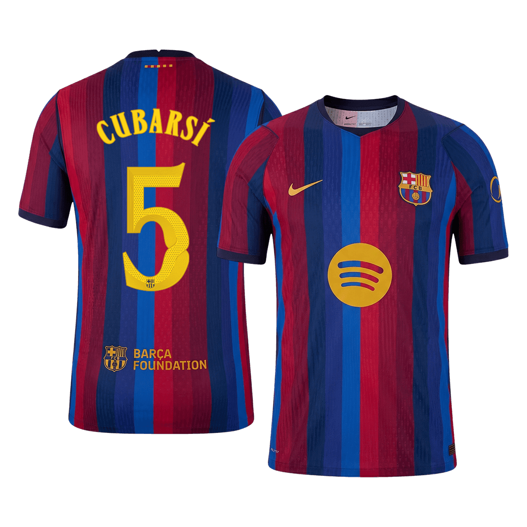 Barcelona 2026/27 İç Saha Forması CUBARSÍ #5 - UCL - Oyuncu Versiyonu