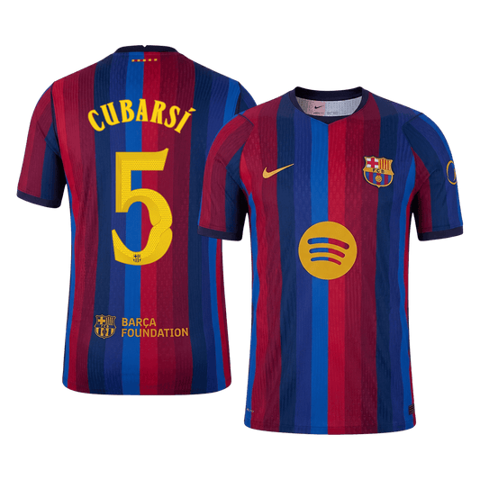 Barcelona 2026/27 İç Saha Forması CUBARSÍ #5 - UCL - Oyuncu Versiyonu