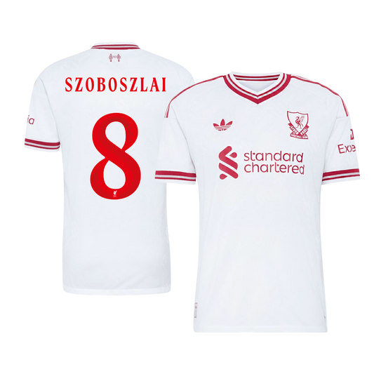 Liverpool 2026/27 Deplasman Forması SZOBOSZLAI #8 - UCL - Oyuncu Versiyonu