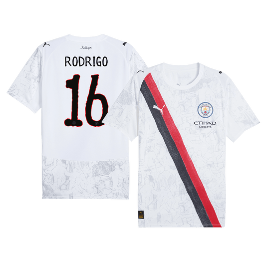 Manchester City 2025/26 Dünya Kupası KidSuper Forması RODRIGO #16 - Kulüpler Dünya Kupası