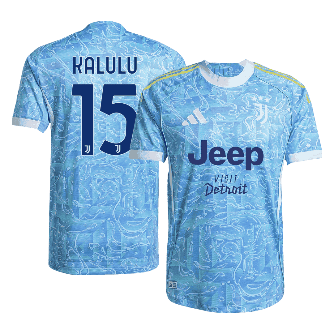Juventus 2025/26 Deplasman Forması KALULU #15 - Oyuncu Versiyonu