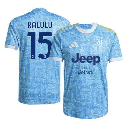 Juventus 2025/26 Deplasman Forması KALULU #15 - Oyuncu Versiyonu