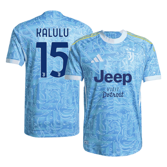 Juventus 2025/26 Deplasman Forması KALULU #15 - Oyuncu Versiyonu