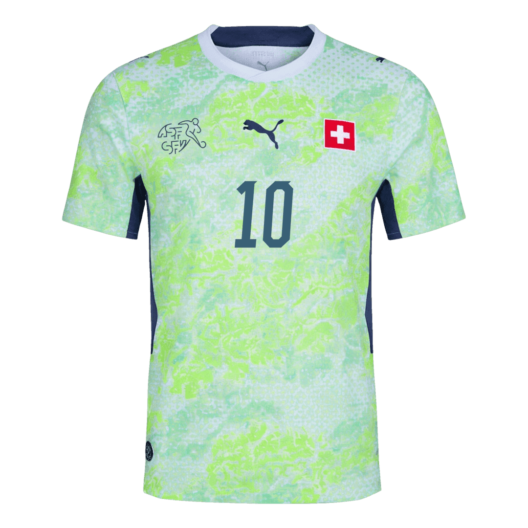 Switzerland 2026 Dünya Kupası Deplasman Forması XHAKA #10 - Oyuncu Versiyonu