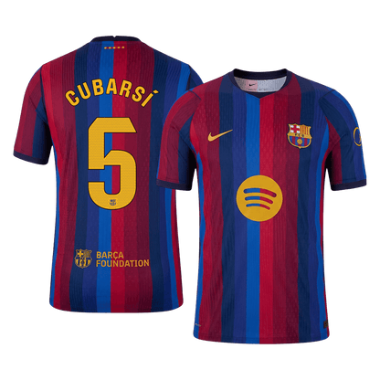 Barcelona 2026/27 İç Saha Forması CUBARSÍ #5 - Oyuncu Versiyonu