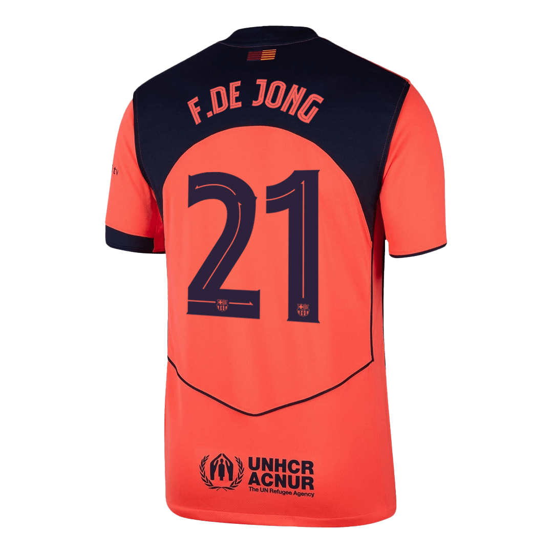 Barcelona 2025/26 Üçüncü Forması F.DE JONG #21 - UCL