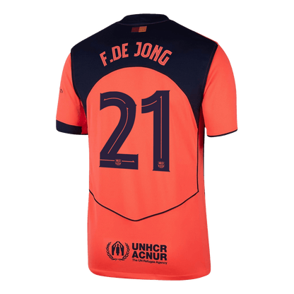 Barcelona 2025/26 Üçüncü Forması F.DE JONG #21 - UCL