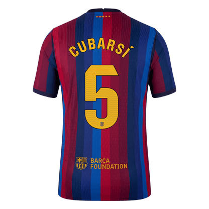 Barcelona 2026/27 İç Saha Forması CUBARSÍ #5 - Oyuncu Versiyonu