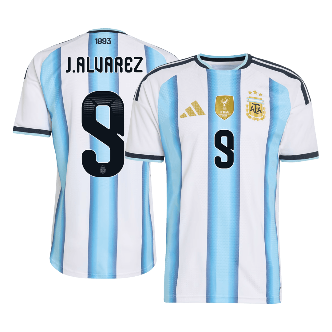 Arjantin 2026 Dünya Kupası İç Saha Forması J. ALVAREZ #9 - Oyuncu Versiyonu