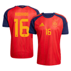 İspanya 2026 Dünya Kupası İç Saha Forması RODRIGO #16 [PREMIUM]