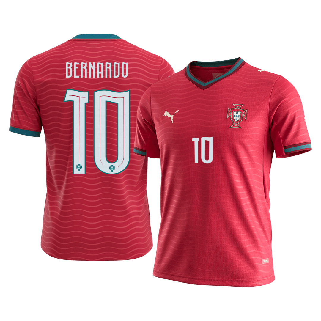 Portekiz 2026 Dünya Kupası İç Saha Forması BERNARDO #10 [PREMIUM]
