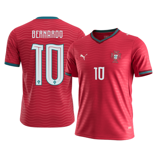 Portekiz 2026 Dünya Kupası İç Saha Forması BERNARDO #10 [PREMIUM]
