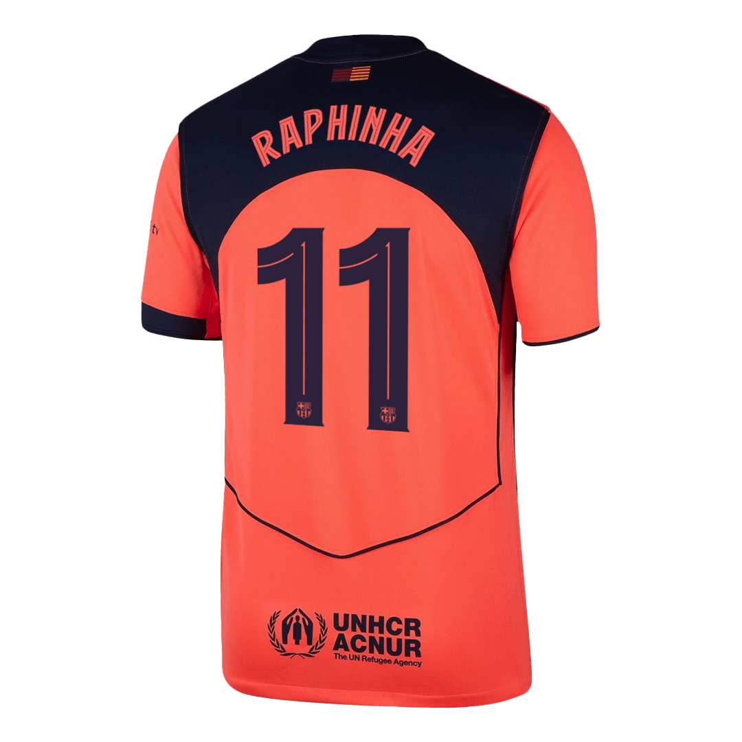 Barcelona 2025/26 Üçüncü Forması RAPHINHA #11 - UCL