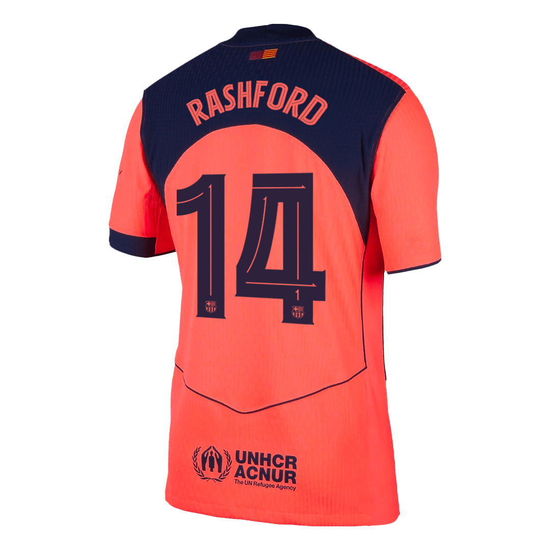 Barcelona 2025/26 Üçüncü Forması RASHFORD #14 - UCL - Oyuncu Versiyonu