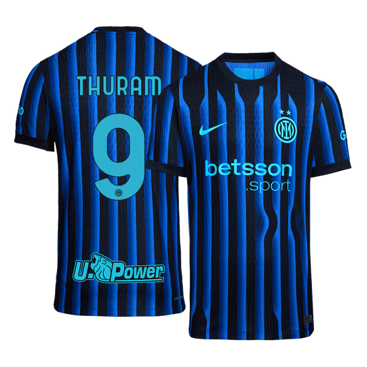Inter Milan 2025/26 İç Saha Forması THURAM #9 - Oyuncu Versiyonu