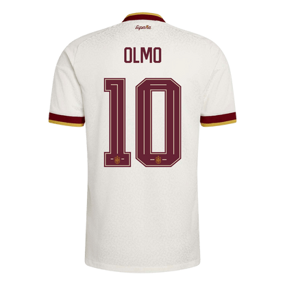 İspanya 2026 Dünya Kupası Deplasman Forması OLMO #10 - Oyuncu Versiyonu