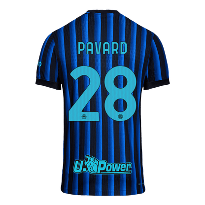 Inter Milan 2025/26 İç Saha Forması PAVARD #28 - Oyuncu Versiyonu