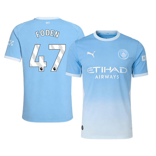 Manchester City 2026/27 İç Saha Forması FODEN #47 - Oyuncu Versiyonu