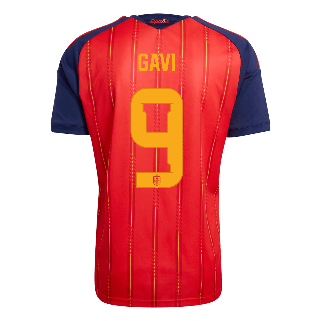 İspanya 2026 Dünya Kupası İç Saha Forması GAVI #9 [PREMIUM]