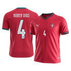Portekiz 2026 Dünya Kupası İç Saha Forması RÚBEN DIAS #4 [PREMIUM]