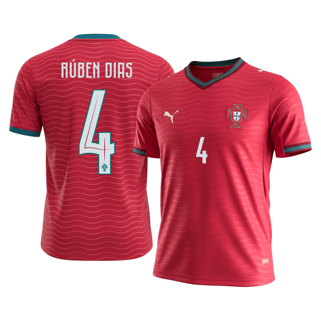 Portekiz 2026 Dünya Kupası İç Saha Forması RÚBEN DIAS #4 [PREMIUM]