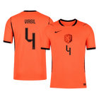 Hollanda 2026 Dünya Kupası İç Saha Forması VIRGIL #4 - Oyuncu Versiyonu