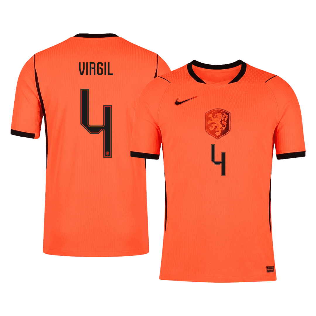 Hollanda 2026 Dünya Kupası İç Saha Forması VIRGIL #4 - Oyuncu Versiyonu