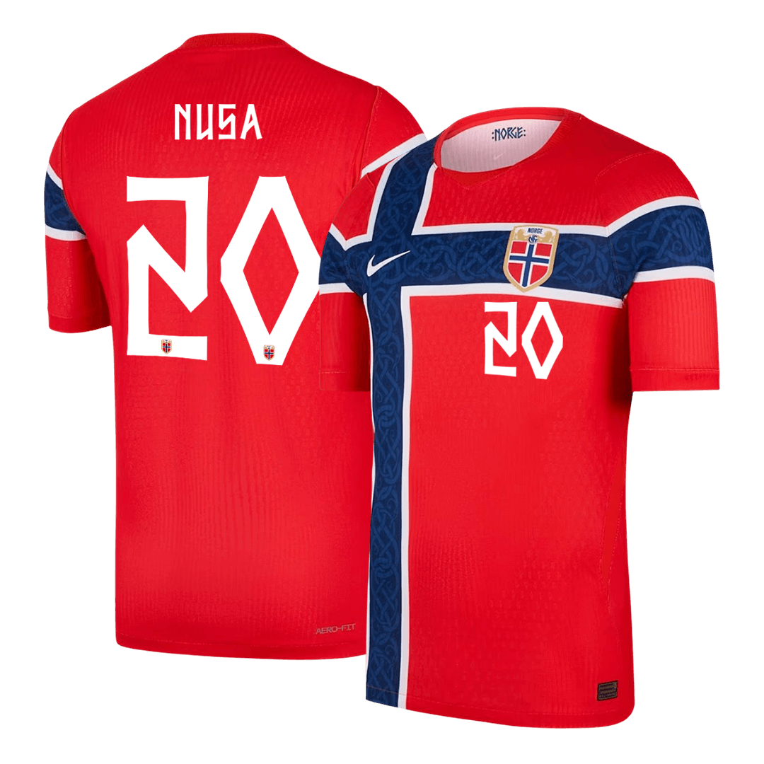 Norway 2026 Dünya Kupası İç Saha Forması NUSA #20 - Oyuncu Versiyonu