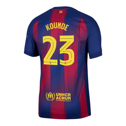 Barcelona 2025/26 İç Saha Forması KOUNDE #23 - UCL - Oyuncu Versiyonu