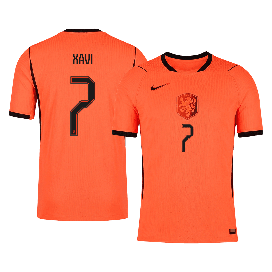 Hollanda 2026 Dünya Kupası İç Saha Forması XAVI #7 - Oyuncu Versiyonu