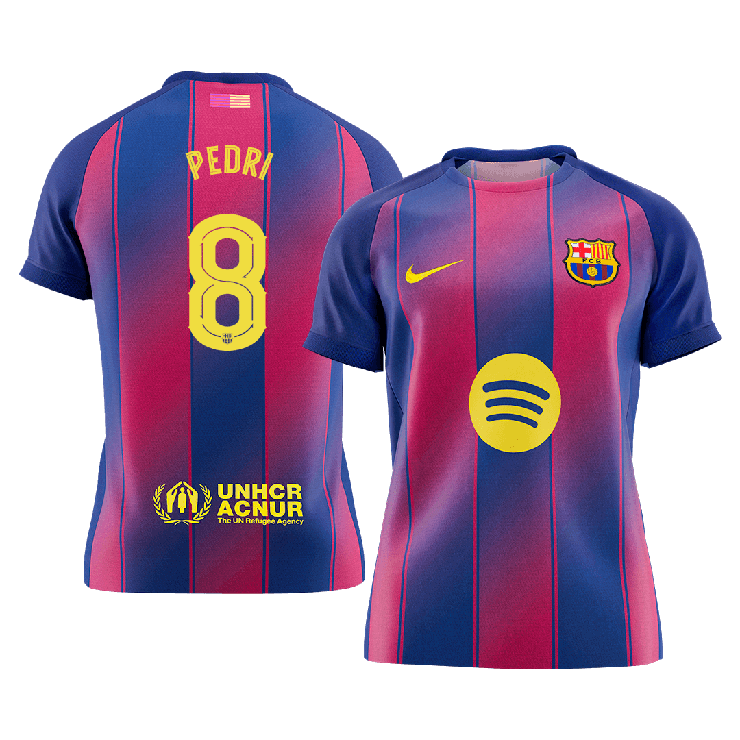 Barcelona 2025/26 İç Saha Forması PEDRI #8 - UCL [PREMIUM]
