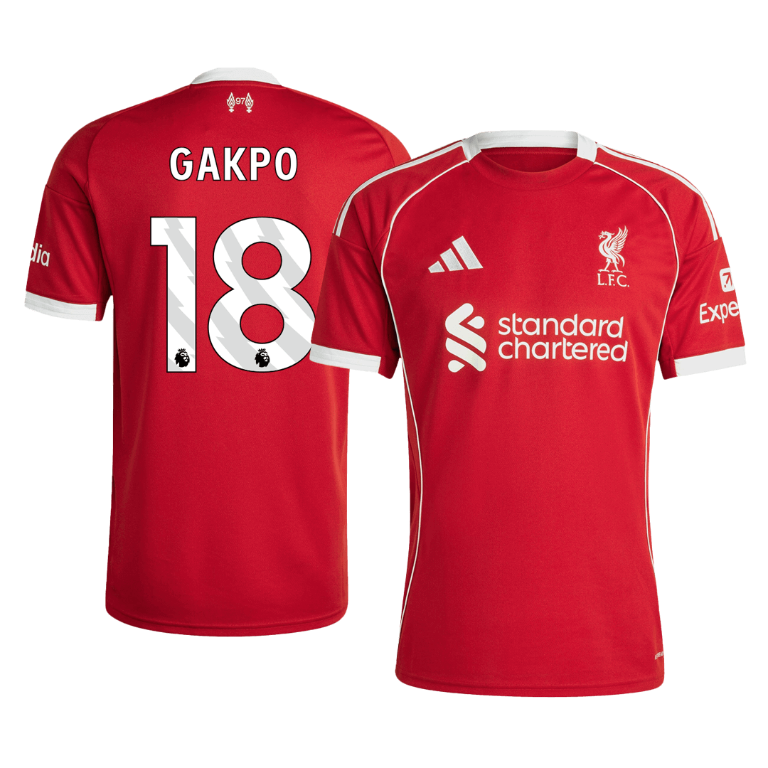 Liverpool 2025/26 İç Saha Forması GAKPO #18