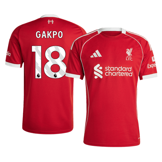 Liverpool 2025/26 İç Saha Forması GAKPO #18