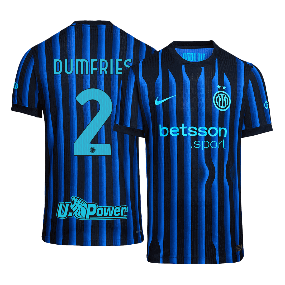 Inter Milan 2025/26 İç Saha Forması DUMFRIES #2 - Oyuncu Versiyonu