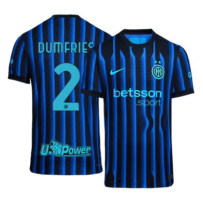 Inter Milan 2025/26 İç Saha Forması DUMFRIES #2 - Oyuncu Versiyonu