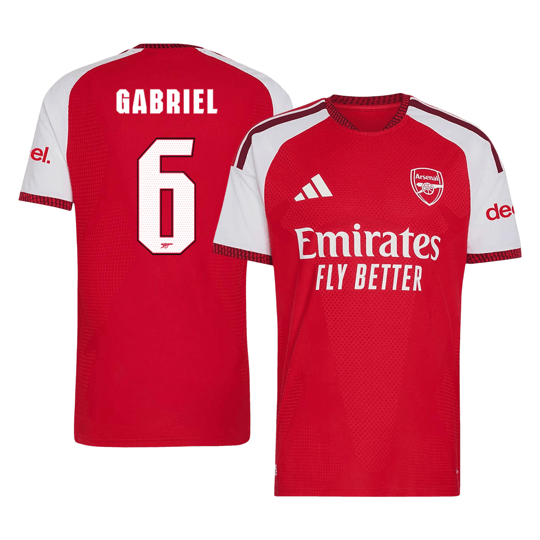 Arsenal 2026/27 İç Saha Forması GABRIEL #6 - UCL - Oyuncu Versiyonu
