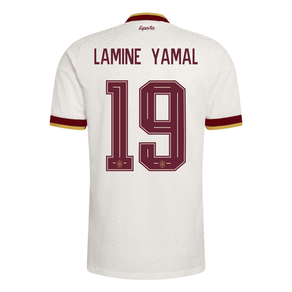 İspanya 2026 Dünya Kupası Deplasman Forması LAMINE YAMAL #19 - Oyuncu Versiyonu