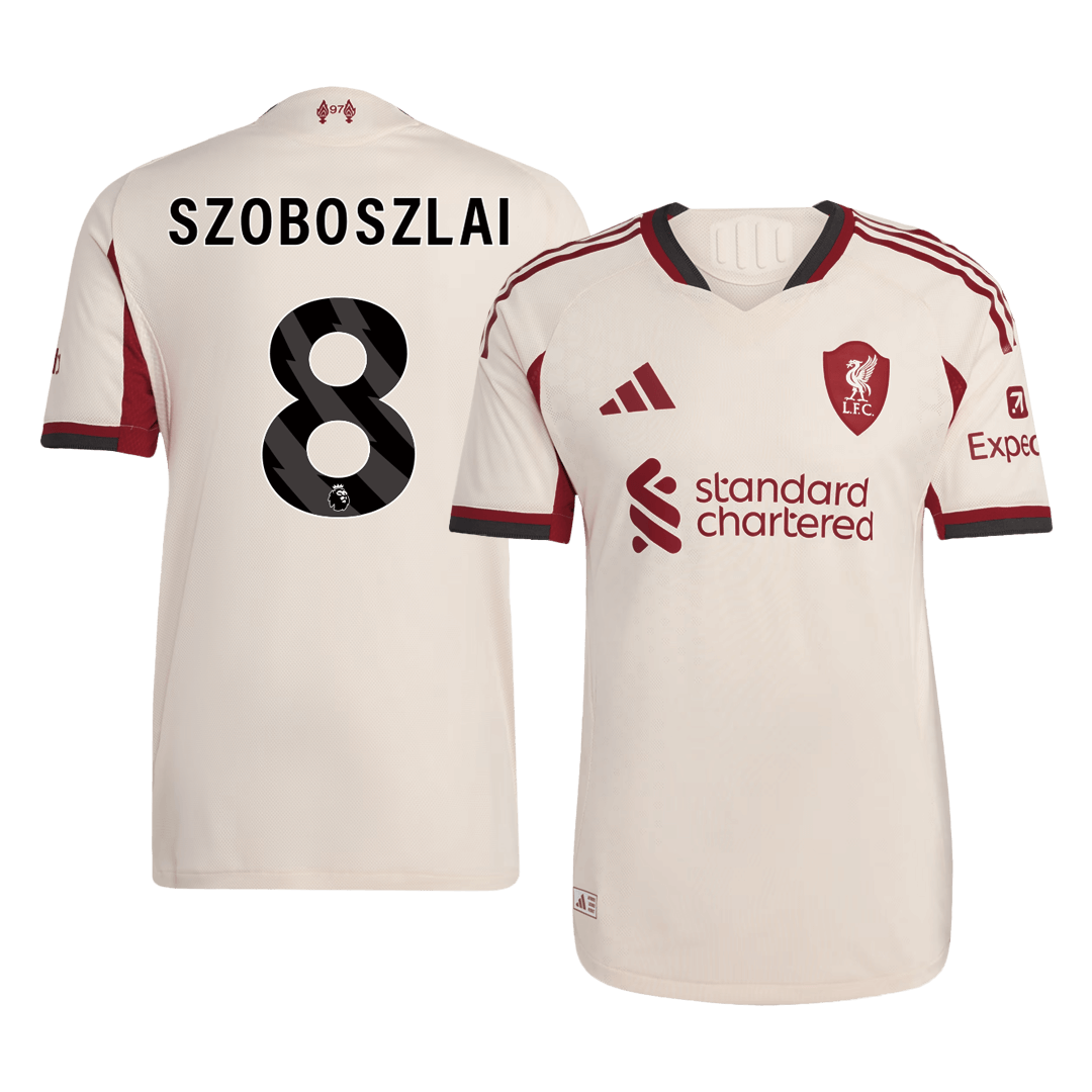 Liverpool 2025/26 Deplasman Forması SZOBOSZLAI #8 - Oyuncu Versiyonu