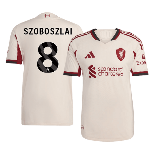 Liverpool 2025/26 Deplasman Forması SZOBOSZLAI #8 - Oyuncu Versiyonu