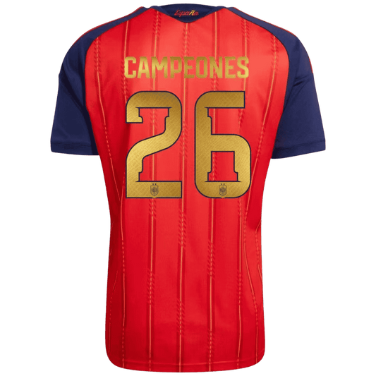 İspanya 2026 Dünya Kupası İç Saha Forması CAMPEONES #26 [PREMIUM]