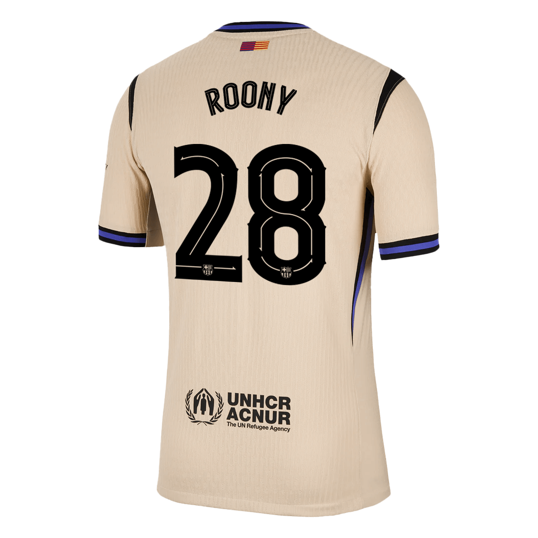 Barcelona 2025/26 Deplasman Forması ROONY #28 - UCL - Oyuncu Versiyonu