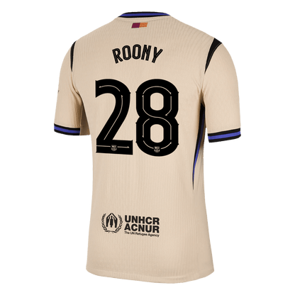Barcelona 2025/26 Deplasman Forması ROONY #28 - UCL - Oyuncu Versiyonu