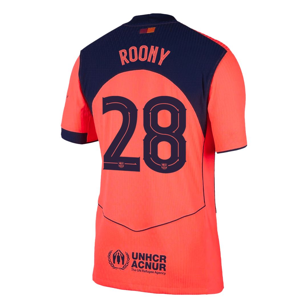 Barcelona 2025/26 Üçüncü Forması ROONY #28 - Oyuncu Versiyonu