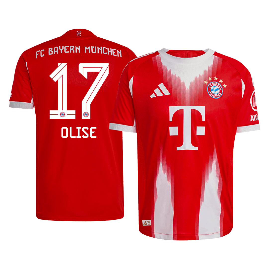 Bayern Munich 2025/26 İç Saha Forması OLISE #17 - Oyuncu Versiyonu