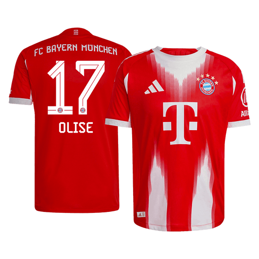 Bayern Munich 2025/26 İç Saha Forması OLISE #17 - Oyuncu Versiyonu