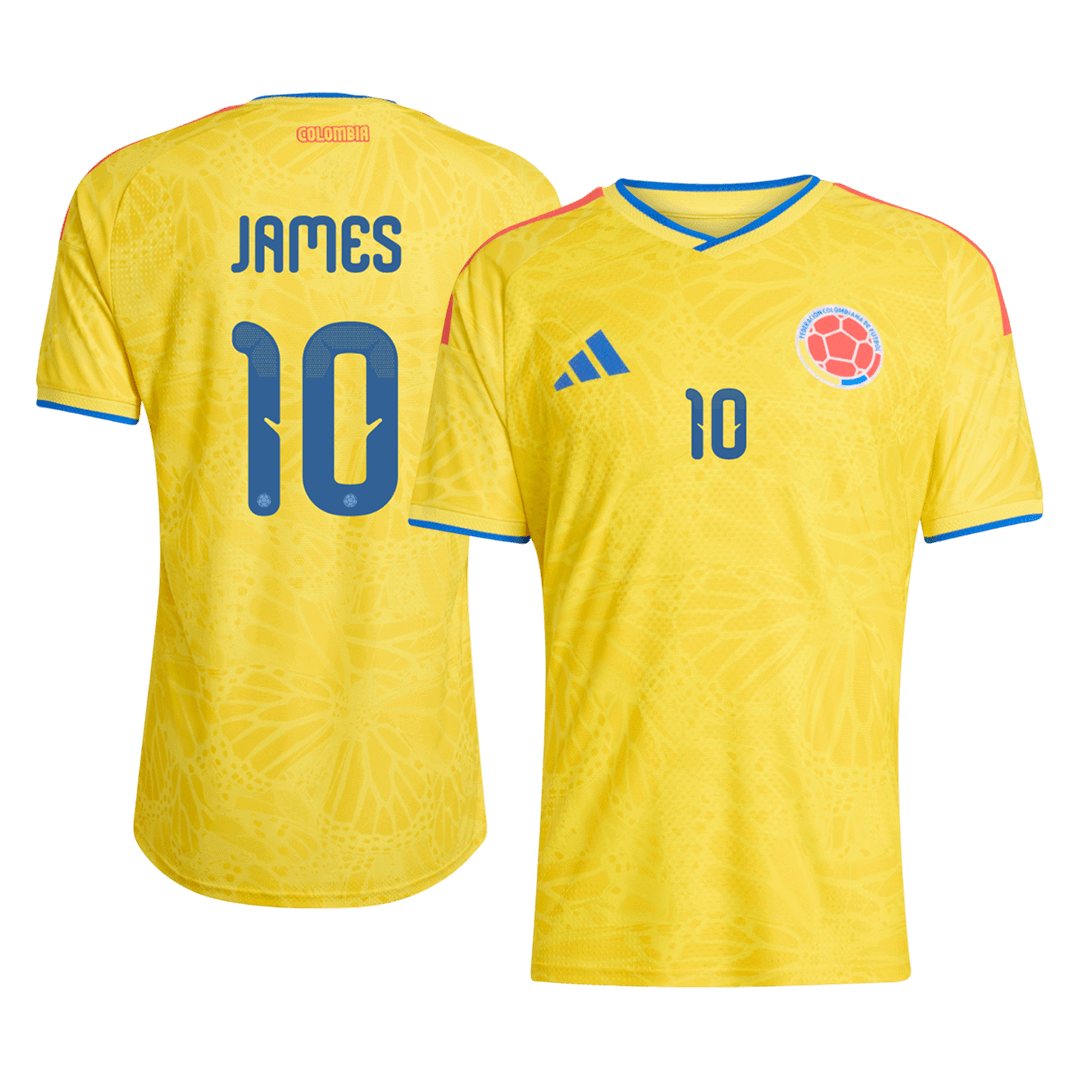 Colombia 2026 Dünya Kupası İç Saha Forması JAMES #10 - Oyuncu Versiyonu