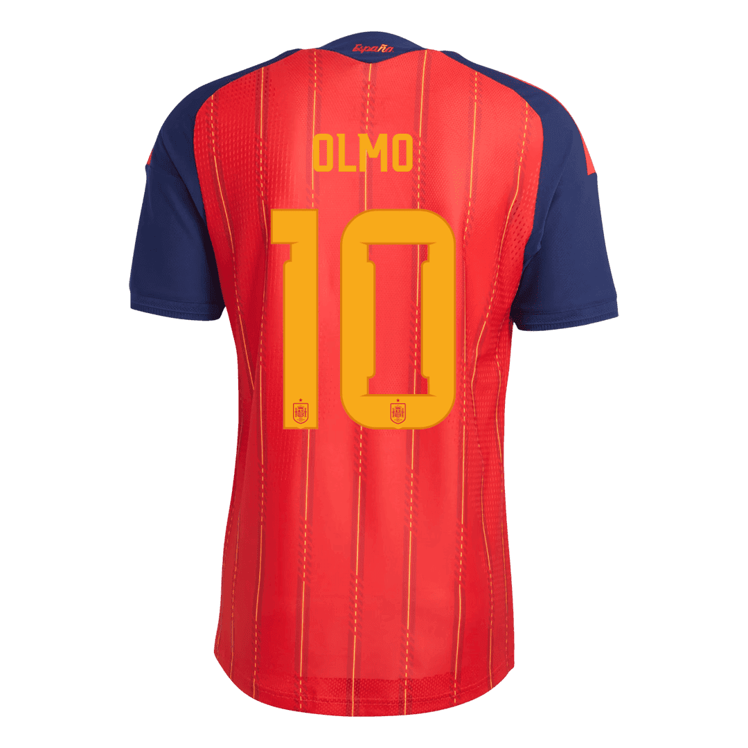 İspanya 2026 Dünya Kupası İç Saha Forması OLMO #10 - Oyuncu Versiyonu