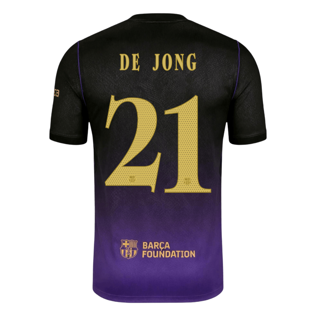 Barcelona 2026/27 Deplasman Forması DE JONG #21 - UCL - Oyuncu Versiyonu
